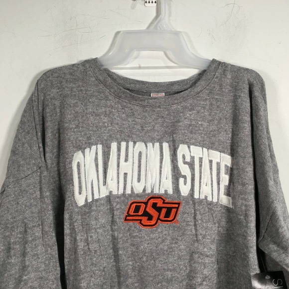 Sideline Oklahoma State Long Sleeve Ravine Slounge Wear, Women's Size L - Grey - Picture 6 of 9